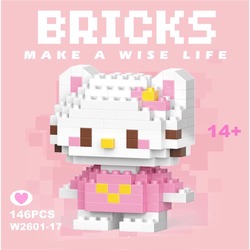 Hello Kitty Bricks Block Seti - PEMBE