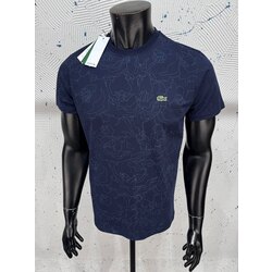⚡️ Lacoste Lacivert Desenli T-Shirt
