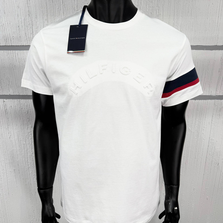 Tommy Erkek Regular Fit Beyaz Tişört