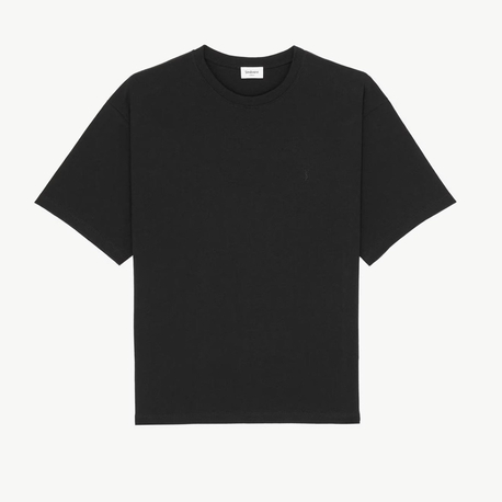 YSL Erkek Regular Fit Siyah Tişört