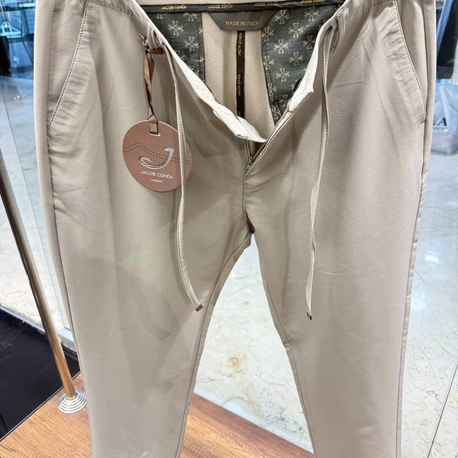 Jacob Cohen Bej Kırışmaz Jogger Pantolon 