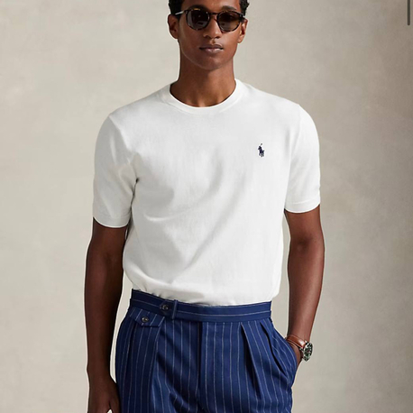 Polo Ralph Lauren Erkek Regular Fit Beyaz Triko Tişört