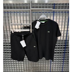 ⚡️ Lacoste Siyah Tişört ve Şort Takım