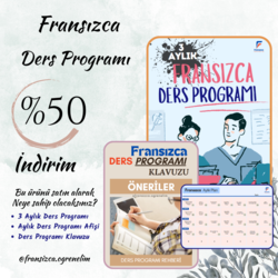 Fransızca 3 Aylık Ders Programı
