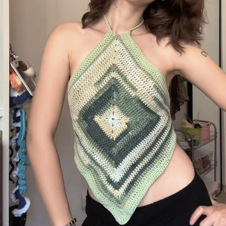 diamond halter top