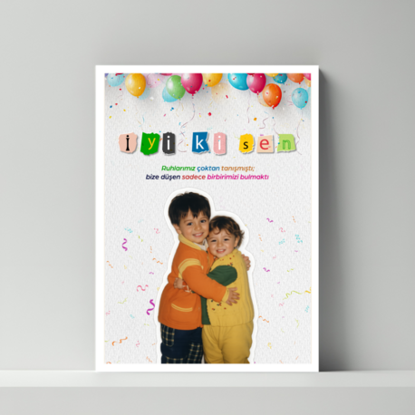 Çerçeveli Çocukluk Fotoğrafınız