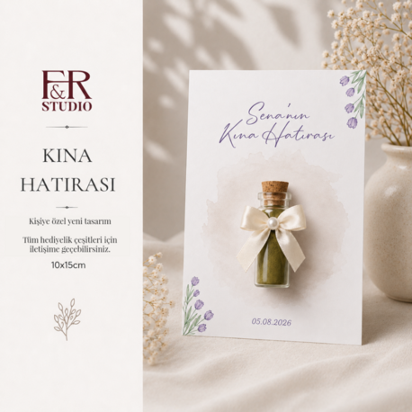 Kına Hatırası Hediyelik (50 adet)