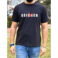 Osimhen Rövaşata Özel Baskılı Siyah Tshirt