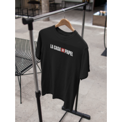 Pamuk LA CASA DE PAPEL Tasarımlı Oversize T-shirt