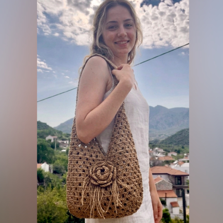Tasarım Kağıt İp File Çanta