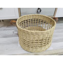 DERİ KULPLU 30X30 cm SEPET