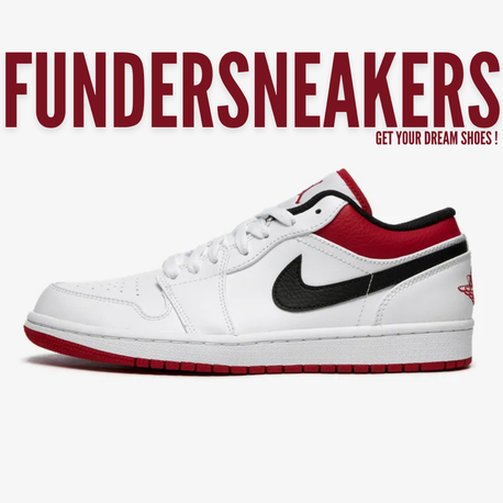 Air Jordan 1 Low 'White University Red'