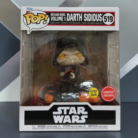 Funko Pop: Darth Sidious #519 (Red Saber Series Vol. 1 - GameStop Exclusive & GITD)