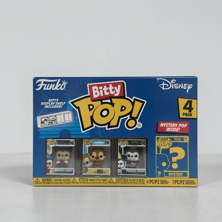 Funko Bitty Pop: Disney 4-Pack (Sorcerer Mickey, Dale, Princess Minnie & Mystery)