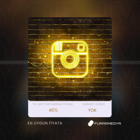 Instagram Yabancı Yorum - 50 Adet
