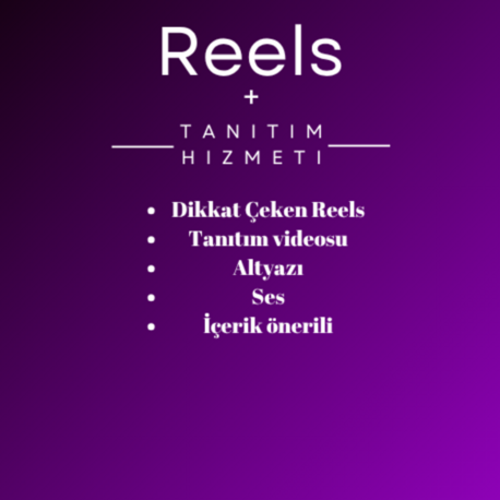 Reels + Tanıtım Hizmeti 