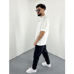 Basic OverSize T-Shirt (Kalın Kumaş) beyaz
