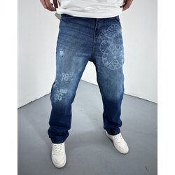 Laser Edge Blue Baggy JEAN