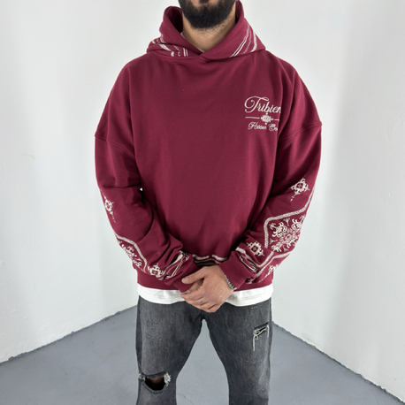 Ethno Red Over Size SweatShirt 