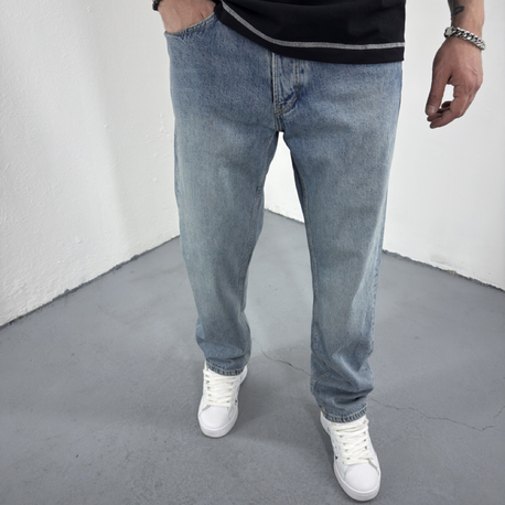 Yıkamalı Mavi Baggy Jean 