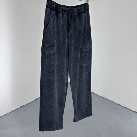 Kargo Cep Yıkamalı Baggy Eşofman