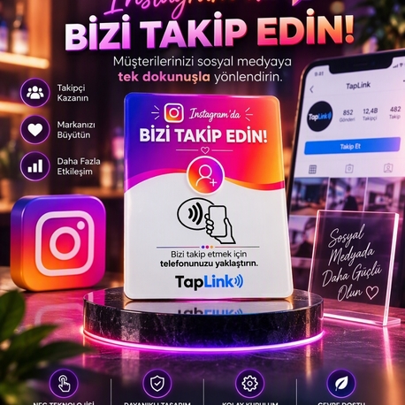 TapLink Instagram Takipçi Kartı