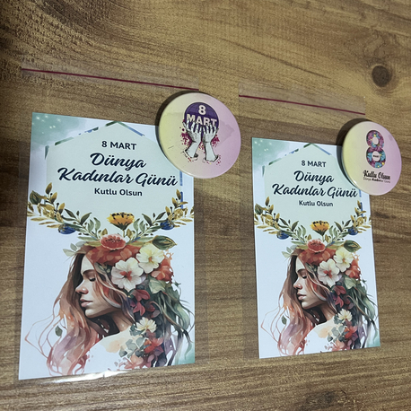 Kadınlar günü özel magnet
