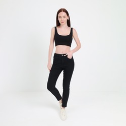 Askılı Siyah Bluz