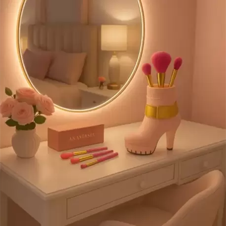 Golden Heel – Feminen Ayakkabı Vazo/Fırçalık 