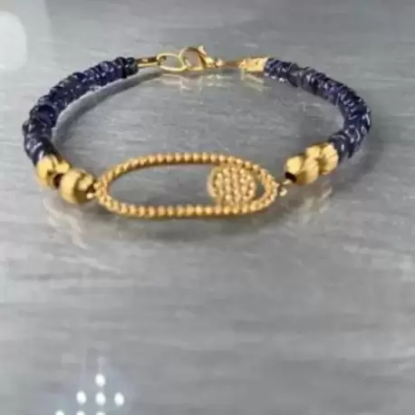 Safir Altın Kaplama Bileklik