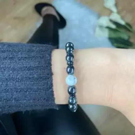 Hematit & Havlit Doğal Taş Bileklik