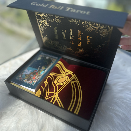 Gold foil tarot seti