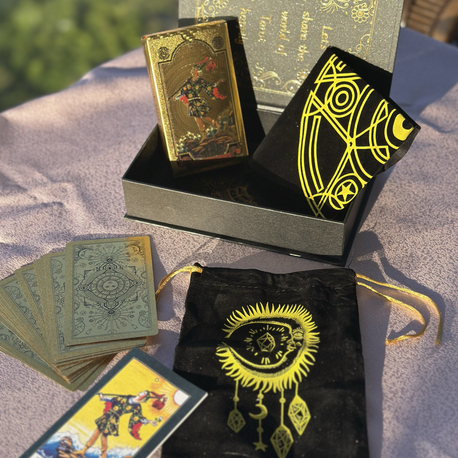 Gold foil tarot seti