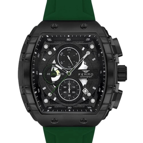 Ferro Yeşil Silikon Kordon Erkek Kol Saati FM31346D-ZF2