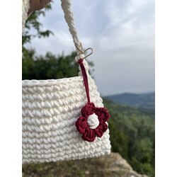 Papatya anahtarlık 