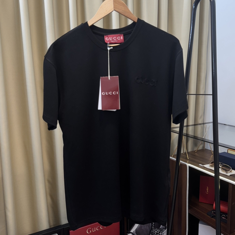 Gucci Nakış İşlemeli Siyah T-shirt