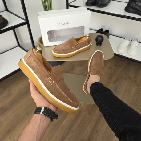 Bodrum Tarçın - hakiki seüt deri loafer