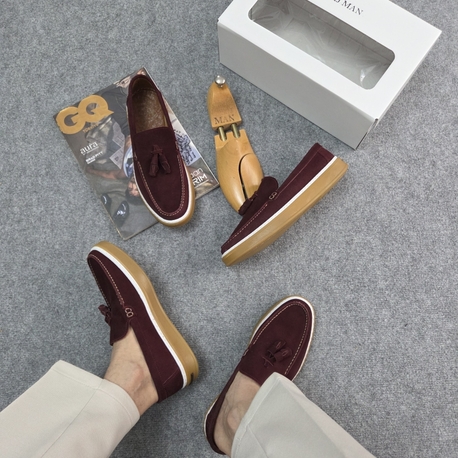 Alaçatı Bordo - hakiki süet deri loafer