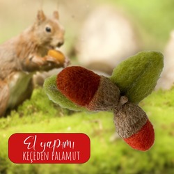 El Yapımı Keçe Palamut Toka