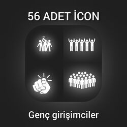 50+ videolarında kullanabileceğin iconlar.