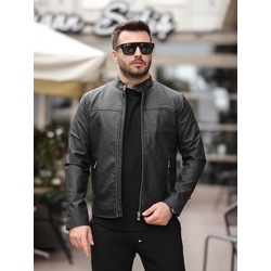 Slim Fit Deri Ceket