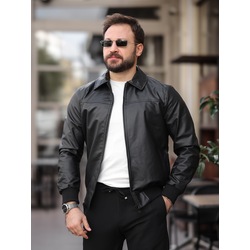 Polo Yaka Deri Ceket