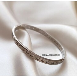 Gümüş Gri Cartier Kelepçe 