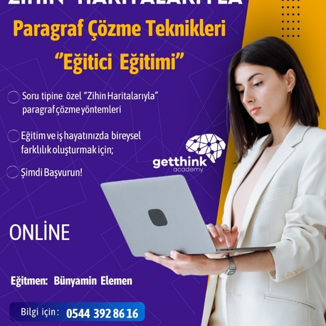 Zihin Haritalarıyla Paragraf Çözme Teknikleri Eğitici Eğitimi | Kayıt Ders Paketi