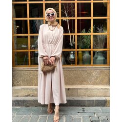Alisa Dress (Bej)