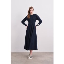 Denim Elbise (koyu mavi) ön sipariş
