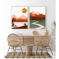 Orta Yüzyıl Set of 2 Dijital Poster