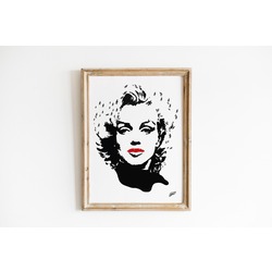 'Marilyn Monroe  Dijital Poster'
