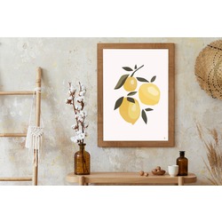 Limon Illustrasyon Dijital Poster
