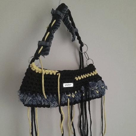 medium denim & black+yellow mixed